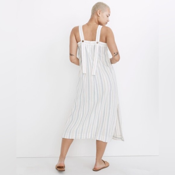 Madewell Linen-Cotton Princess-Seamed Midi Dress in Stripe
Size XL - Picture 5 of 9